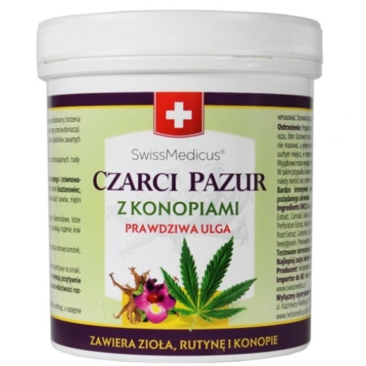 Гел за тяло SwissMedicus Devil's Claw, Herbamedicus, 500 ml