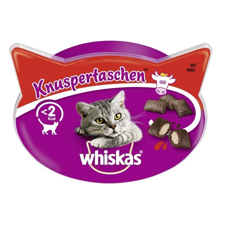 Hrana pentru pisici, Whiskas, Carne de vita, 60g