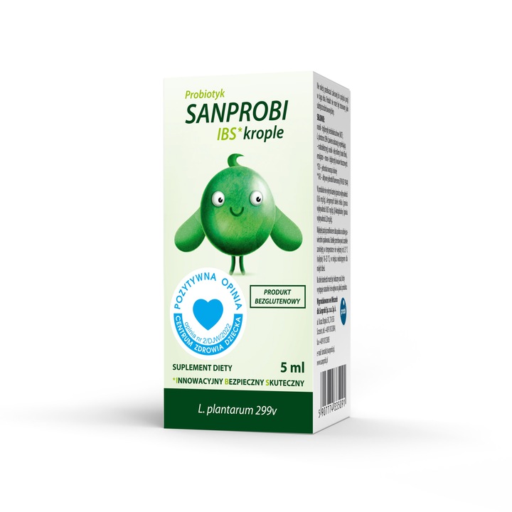 Supliment alimentar pentru ameliorarea sistemului digestiv, Sanprobi IBS picaturi orale, 5 ml