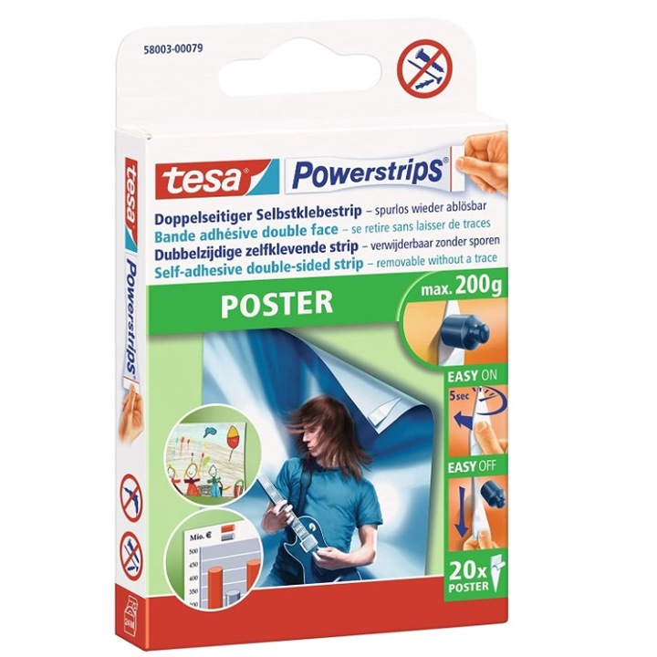 Двустранно залепващи ленти Tesa 20 бр