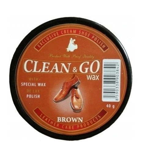 Боя за обувки кафява, Clean&Go, 40гр - eMAG.bg