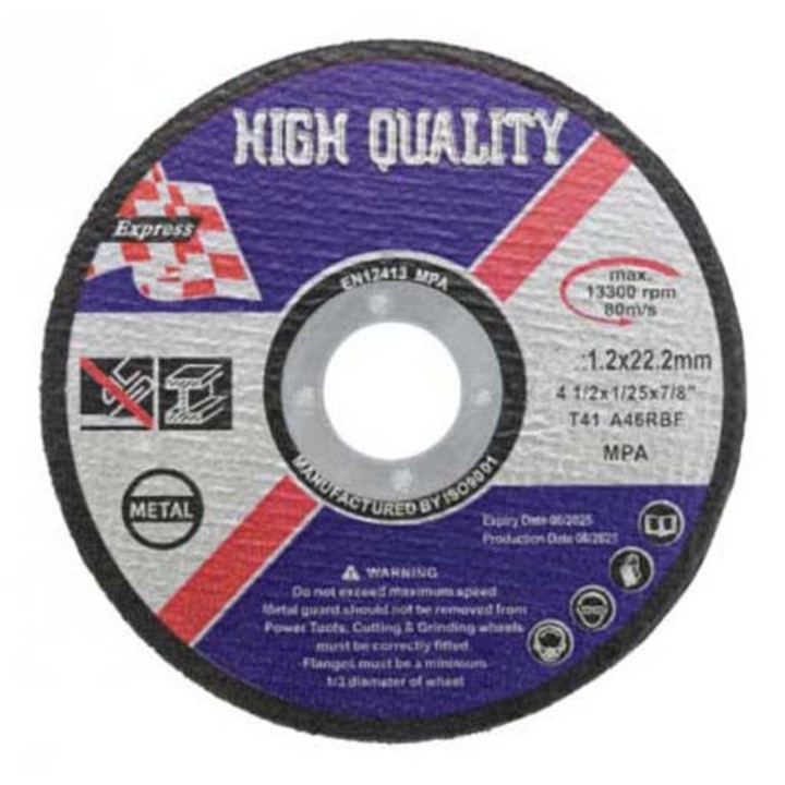 Set 5 panze disc flex pentru taierea metalului 125 mm, grosime 1.2 mm