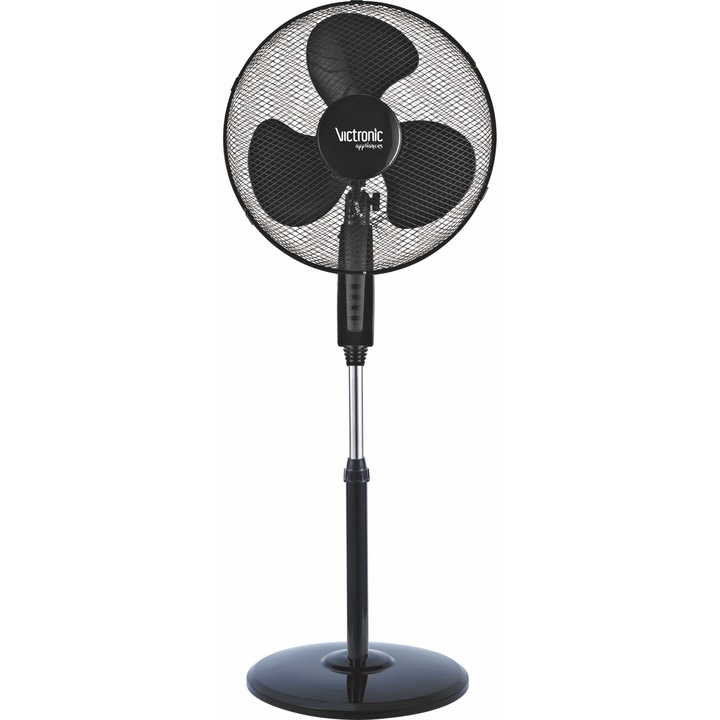 Ventilator electric cu picior, Putere 40W, 3 viteze reglabile, 3 palete din plastic, diametru 40 cm, SF1628, Victronic