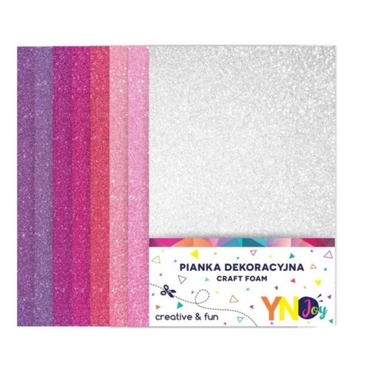 8 db dekoratív hab készlet, Interdruk, Többszínű