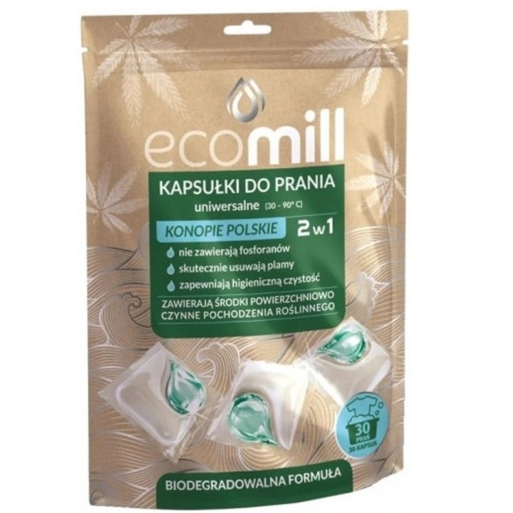 EcoMill 2in1 mosókapszula, 30 kapszula