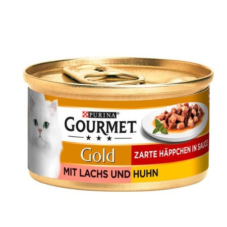 Мокра храна за котки Purina, Gourmet, Сьомга, 85 гр - eMAG.bg