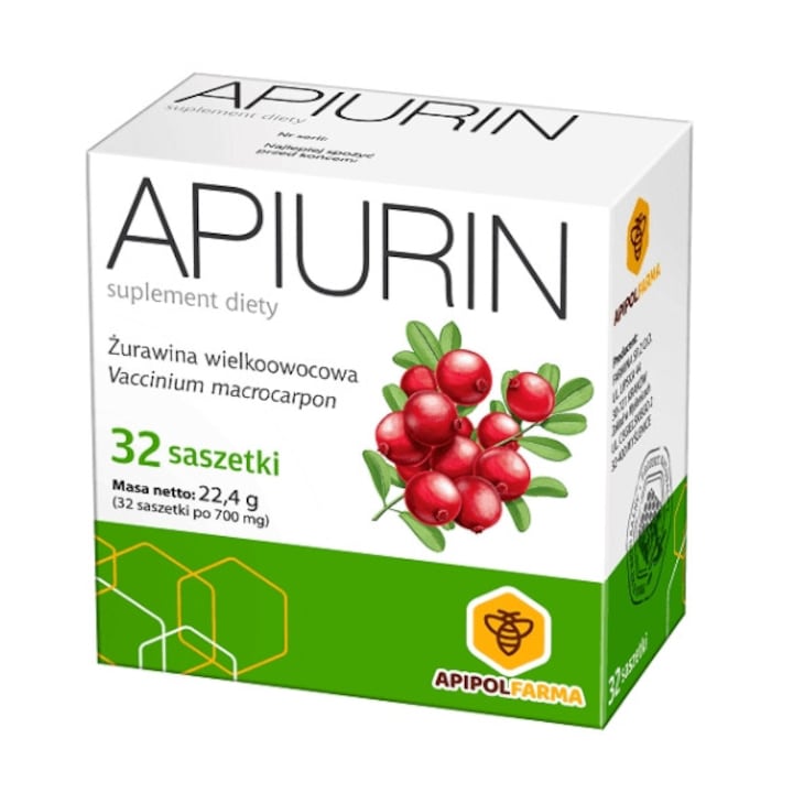 Étrend-kiegészítő Apiurin, Farmina, 32 tasak