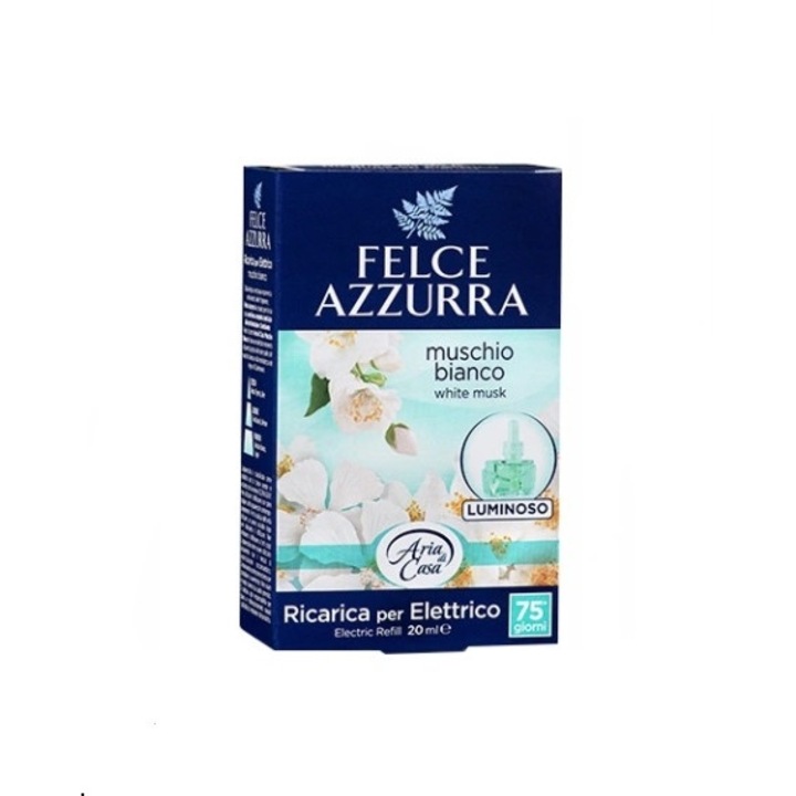 Rezerva de odorizant electric cu mosc alb, Felce Azzurra, 20 ml