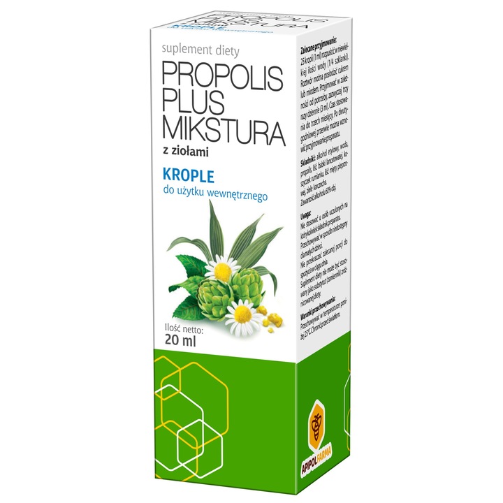 Étrend-kiegészítő Propolis Plus, Farmina, 20 ml