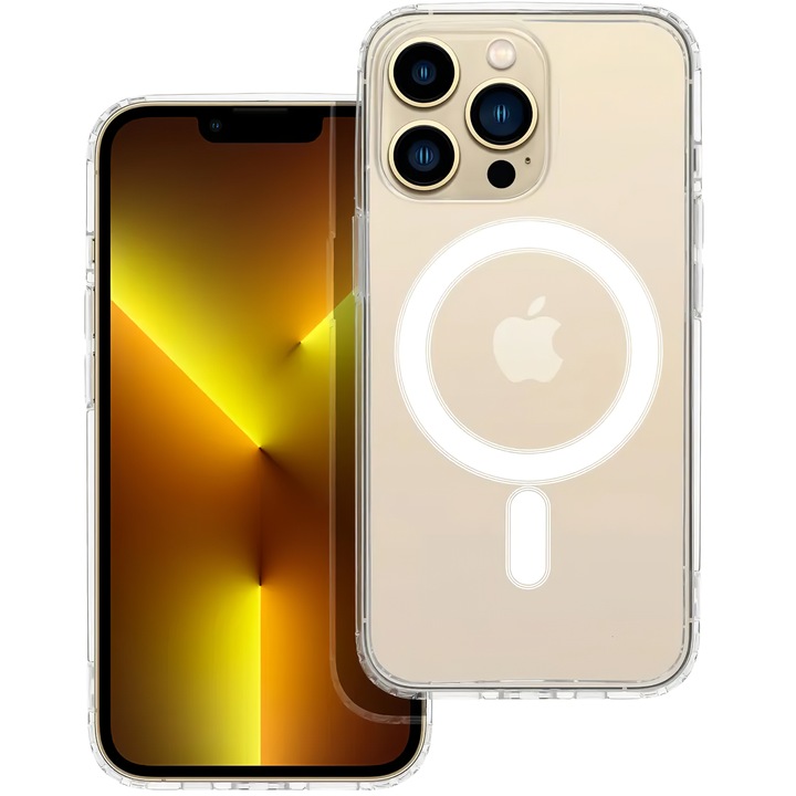 Защитен калъф MagSafe за Apple iPhone 13 Pro Max, Clear Mag, CN1280, Прозрачен