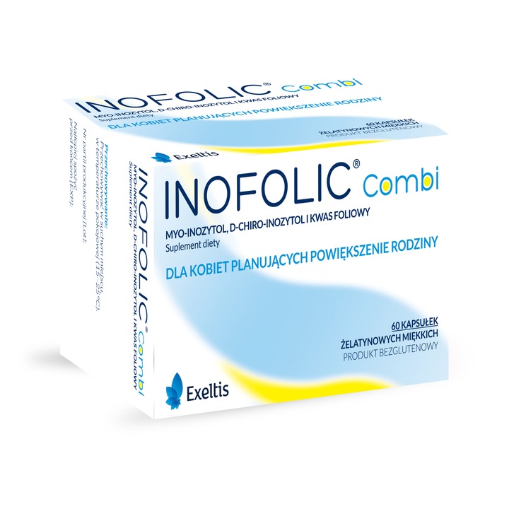 Хранителна добавка Inofolic Combi, Exeltis, 60 капсули