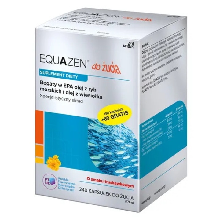 Supliment alimentar Equazen, QPharma, Capsuni, 240 capsule