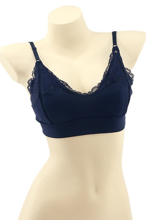 Sutien cu insertii dantela YAN-185bleumarin 87775, Bleumarin, M-L