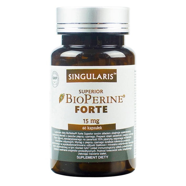 Set 60xcapsule suplimente alimentare, Singularis, Piper negru