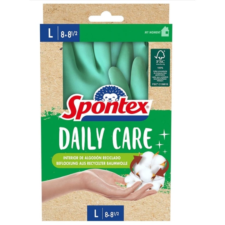 Manusi de uz casnic, Spontex, ingrijire zilnica, 1 pereche