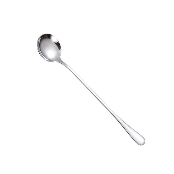 Lingurita cu maner lung, otel inoxidabil, 19cm, Argintiu