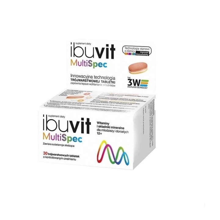 Multispec Plus Supliment alimentar Polpharma Ibuvit, MultiSpec, eliberare treptata, 30 ...