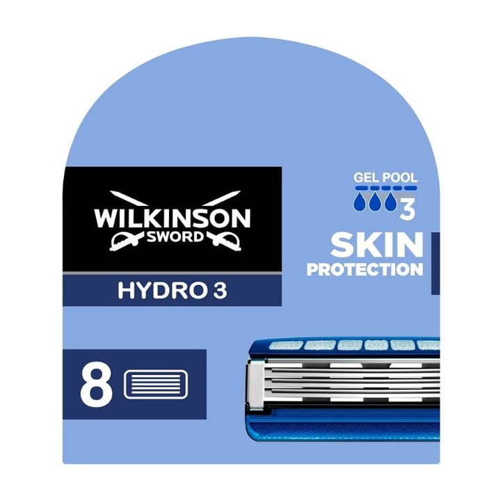Rezerve aparat de ras, Wilkinson, Hydro 3 Skin Protection, 8 bucati, 312166