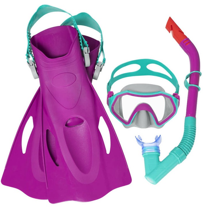 Bestway snorkeling készlet lila színben 7 éves kortól