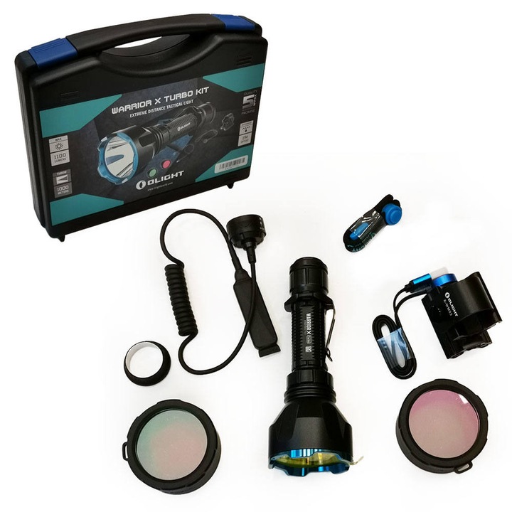 Olight Warrior X Turbo Vadász fegyverlámpa szett