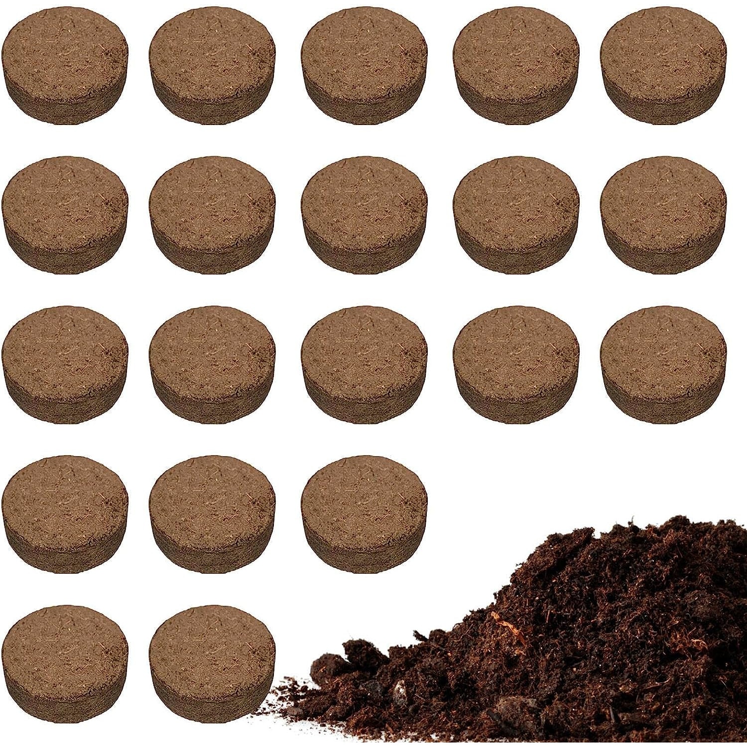 Set 15 Peletii de pornire cu seminte de nuca de cocos, 36 x 6 mm - eMAG.ro