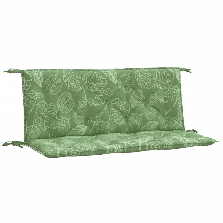Set perne banca de gradina vidaXL, 2 buc., model frunze, 120 x 50 x 7 cm, textil, 2.5 Kg