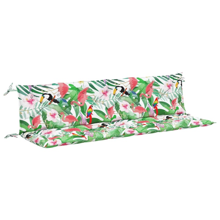 Set perne banca de gradina vidaXL, 2 buc., multicolor, 200x50x7cm, oxford, 4.95 Kg