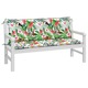 Set perne banca de gradina vidaXL, 2 buc., multicolor, 150x50x7cm, textil, 3.5 Kg