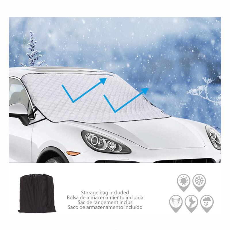 Husa protectie parbriz 190x122, parasolar vara-iarna, cu magneti, van,  LAWIS0M SwissDrive - Intersection