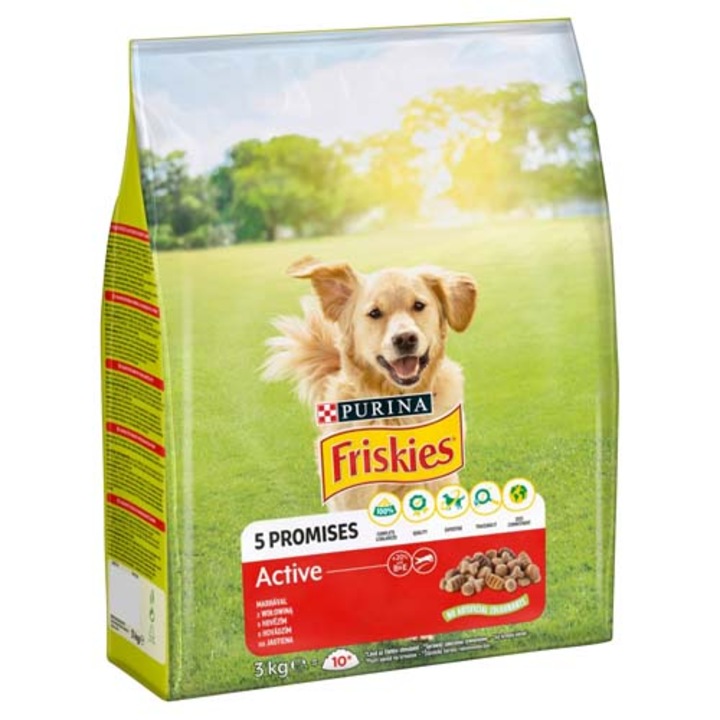 Friskies Active 3kg száraz kutyatáp