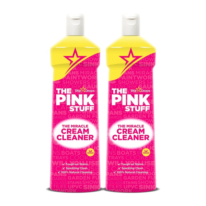 Почистващ препарат The Pink Stuff, Универсален, 500 мл, 2 броя