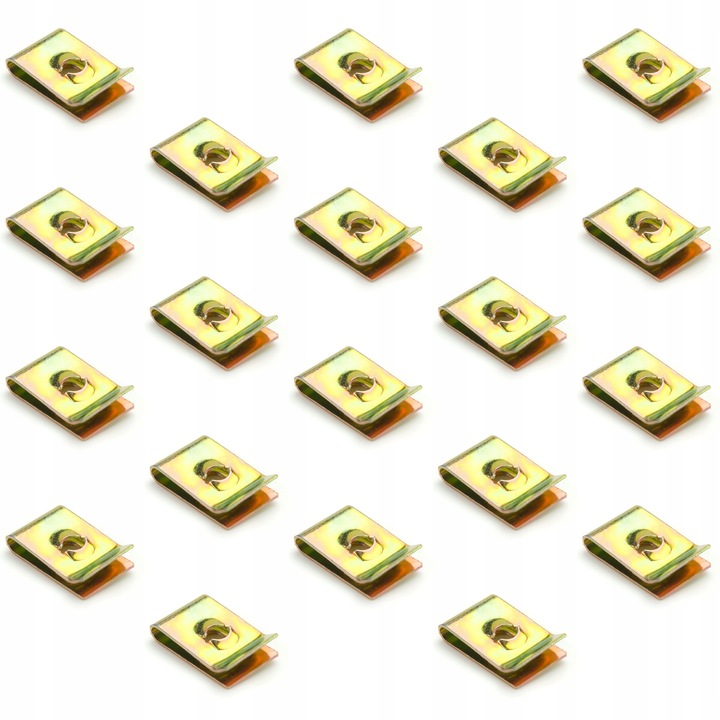 20 darabos kerékjárati ív/lökhárító rögzítőkapocs készlet, univerzális, arany