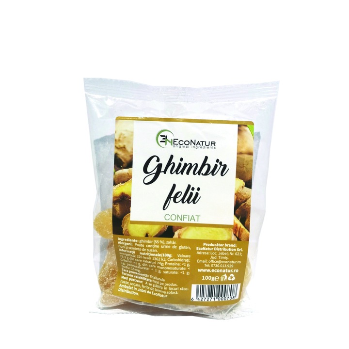 Ghimbir confiat 100g Econatur