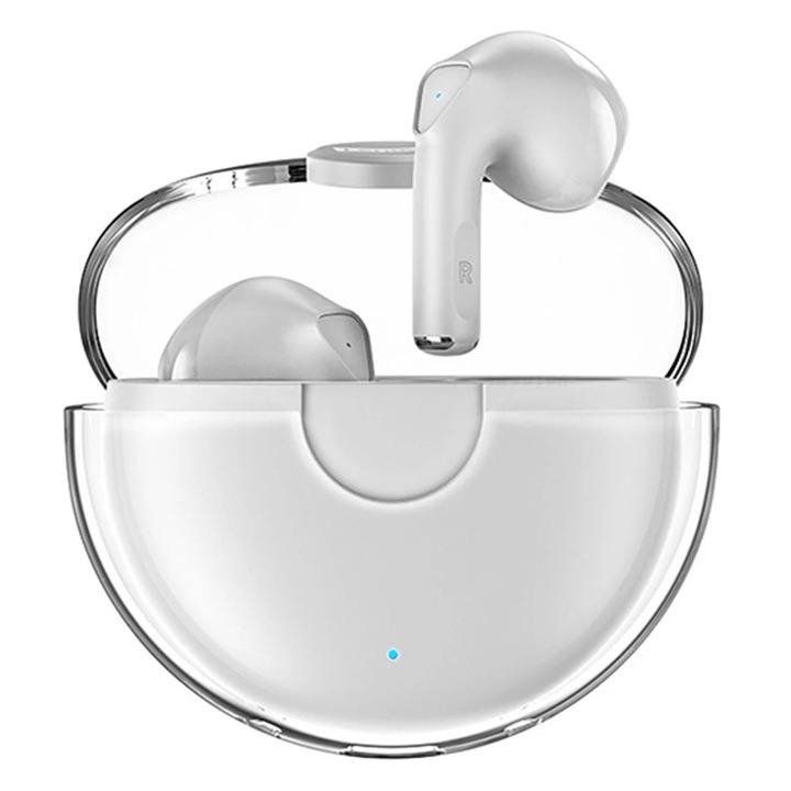 Casti Handsfree Bluetooth Lenovo LP80, TWS, Alb