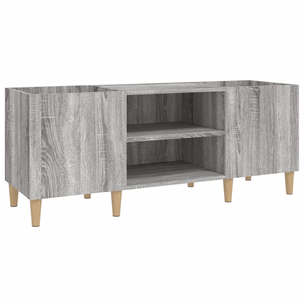 Comoda pentru viniluri Zakito Europe, 121x38x48cm, gri sonoma
