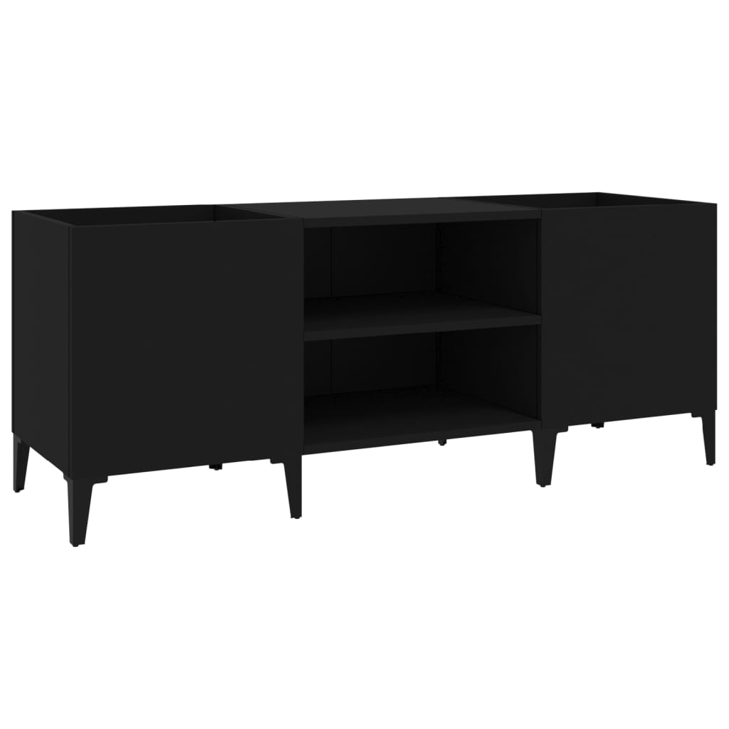 Comoda pentru vinyl-uri, Zakito Europe, 121x38x48 cm, negru - eMAG.ro