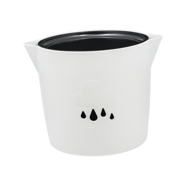 Саксия Hydrostab Hydro Pot Облак 25, 25x19см, С кашпа и напоителна система, Интериорна и екстериорна, Цвят Бял