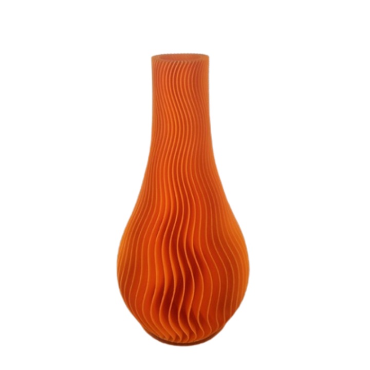 Декоративна ваза fixGuard 3D Decor, Wave, 15cm, Orange
