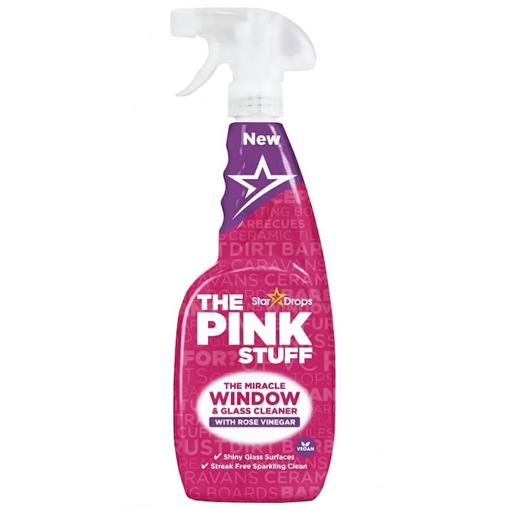 Solutie pentru curatarea geamurilor The Pink Stuff, 750 ml