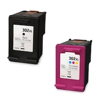 HP 302XL,Set 2 Cartus Compatibil HP 302XLBK/HP 302XLC,HP DESKJET 1110,3630,3631,3633,3634,2130,Envy 4520,4522,4524,4526,Officejet 3830,3832,3836,4650,4654,4520