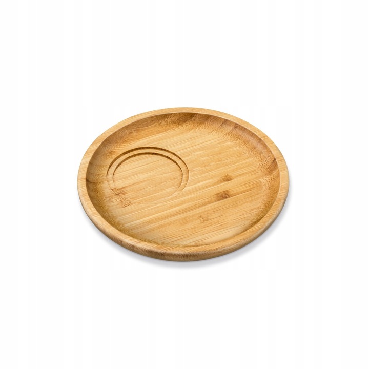 Farfurie de servire rotunda din bambus Wilmax England 17,5 cm