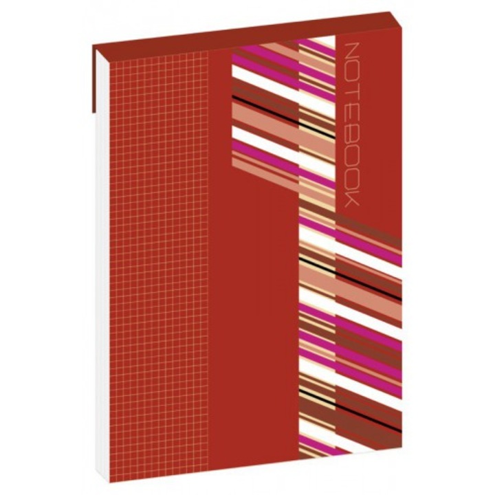 Agenda de birou, Interdruk, A4, Matematica, 50 de foi, Rosu