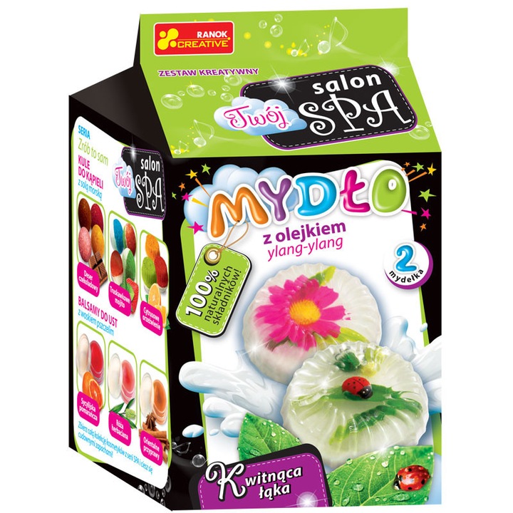 Kit confectionare sapun pentru copii, Ranok, Aroma de Ylang-Ylang, 9+ ani, Multicolor