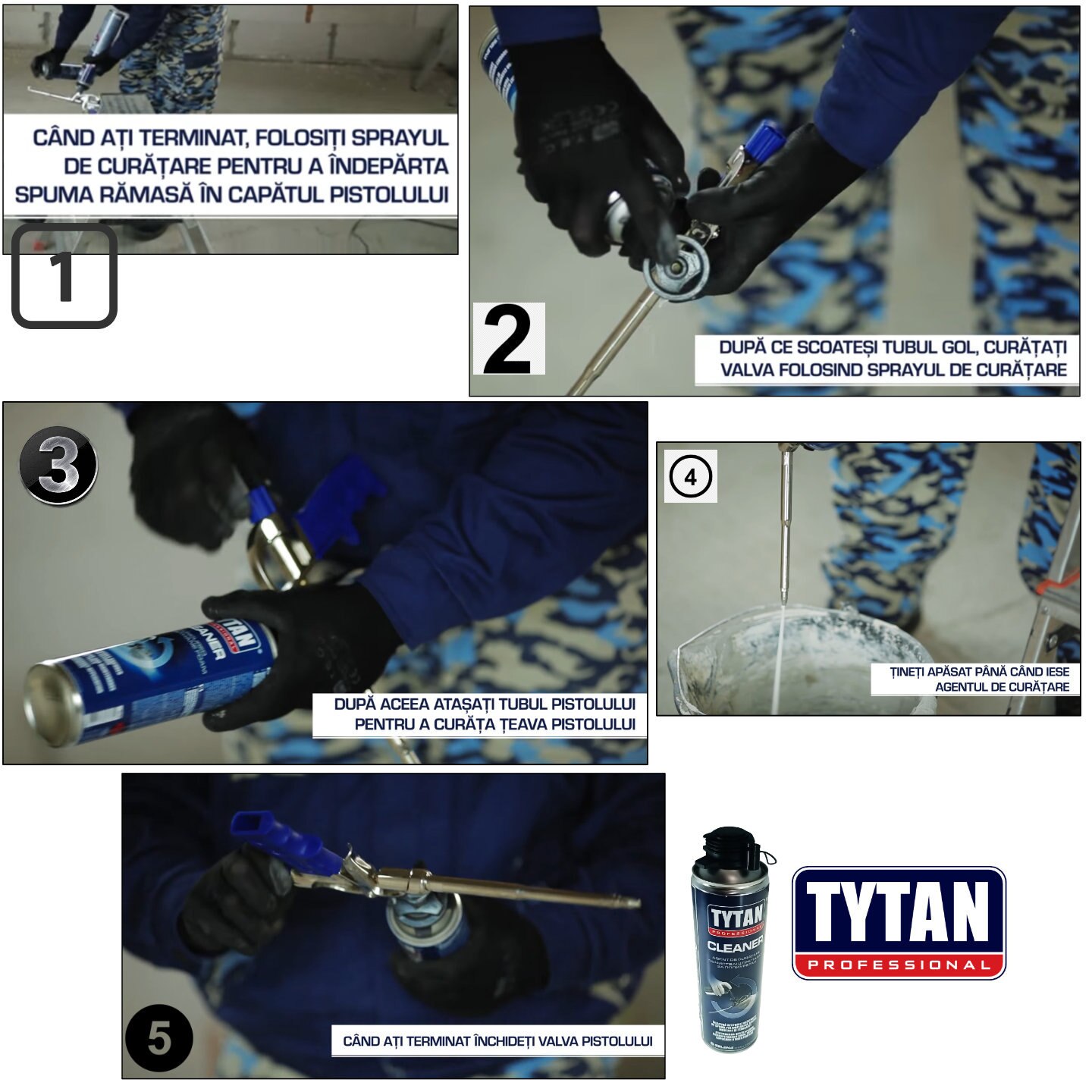 Технически разтвор Tytan Professional, за полиуретанова пяна и лепила ...