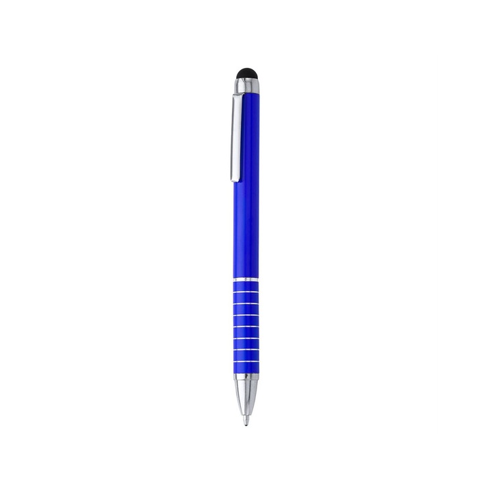 Метална химикалка със стилус за тъчскрийн Universal FLIPO, Createur, 12.3cm - Royal Blue