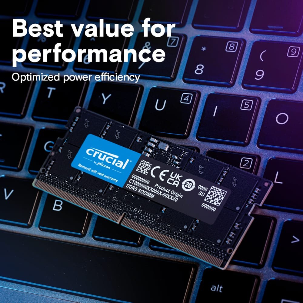 Memorie notebook 32GB DDR5 4800MHz CL40 - eMAG.ro