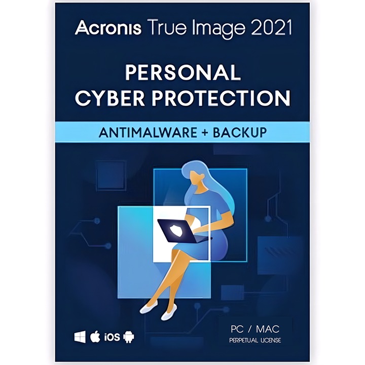 Acronis True Image 2021, Windows, MacOS, 5 PC, activare permanenta, licenta digitala