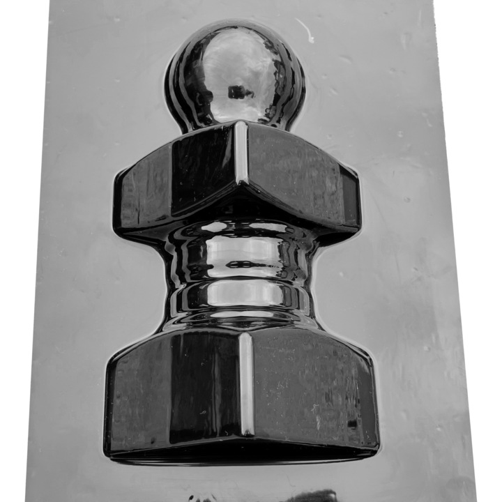 Matrita stalpisor monument funerar, plastic ABS, negru, 12X30 cm