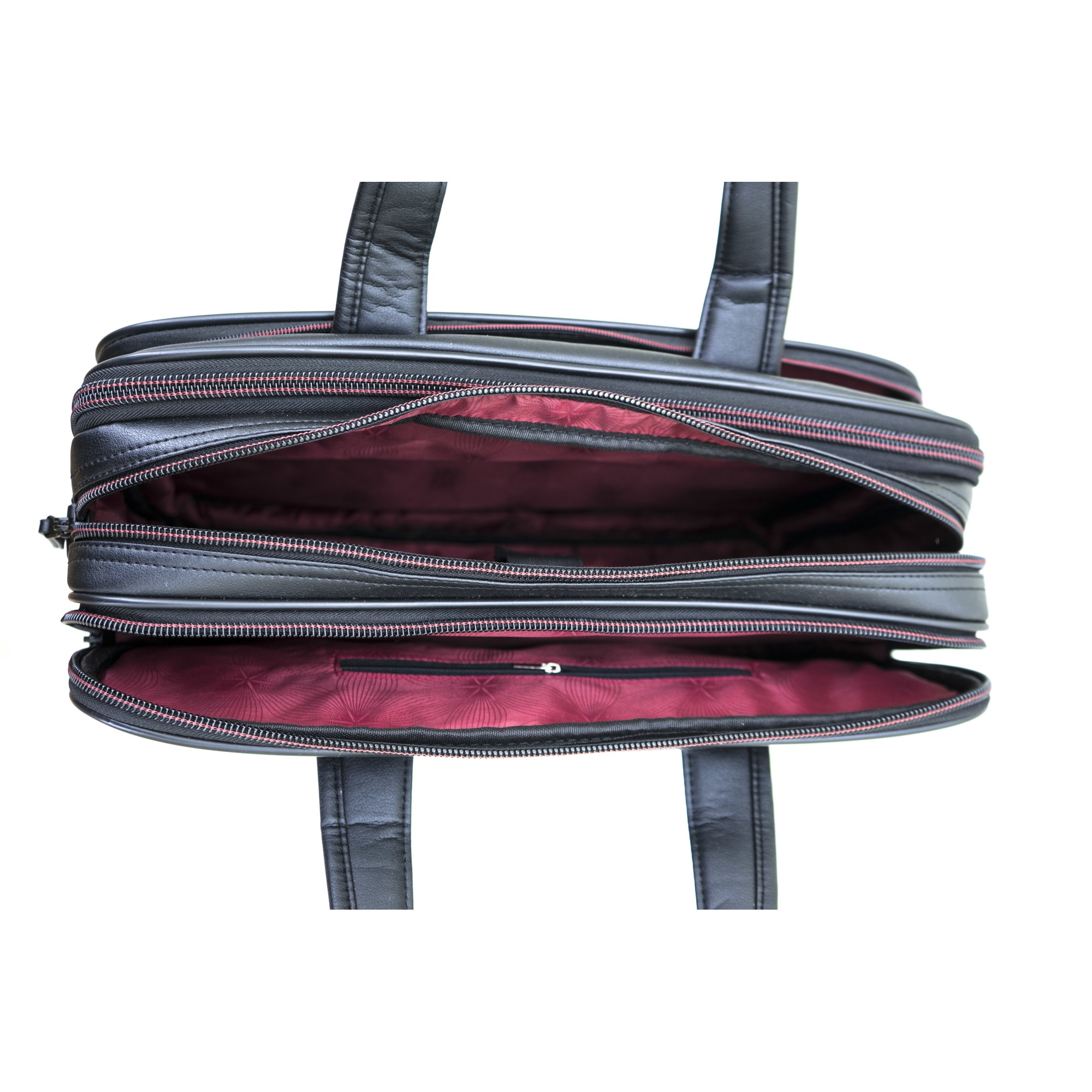 Servieta Laptop Davidts Oran 17", Piele Ecologica, Negru