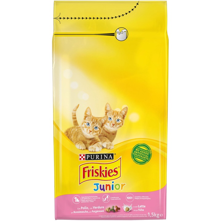 Száraz macskaeledel, FRISKIES, többszínű, 1,5 kg